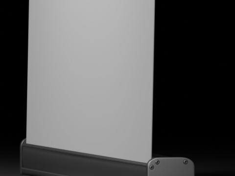 Rollup 85x200cm aluminum 3D Model