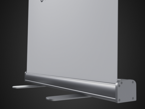 Rollup 85x200cm aluminum 3D Model