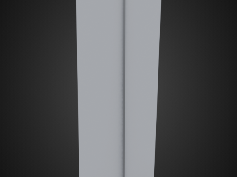Rollup 85x200cm aluminum 3D Model