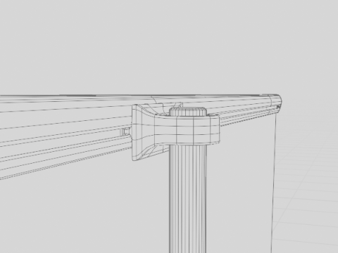 Rollup 85x200cm aluminum 3D Model