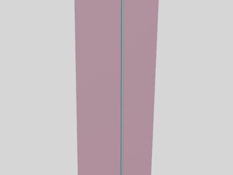 Rollup 85x200cm aluminum 3D Model