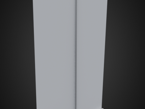Rollup 120x200cm aluminum 3D 模型
