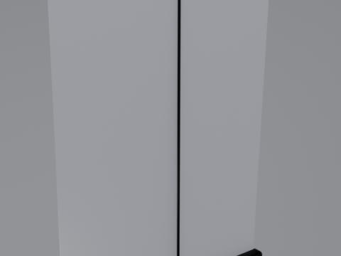 Rollup 150x200cm Black with light 3D Model