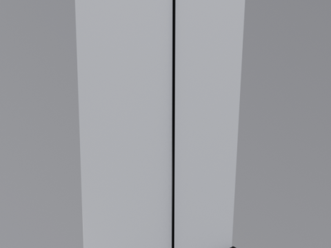 Rollup 120x200cm Black with light 3D Model