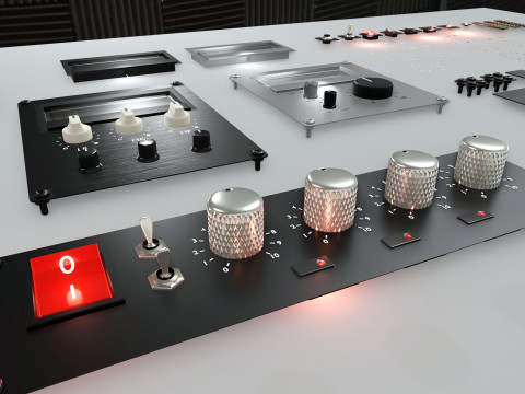 Knobs and meters modular Blender 36 LTS 2024 3D-Modell
