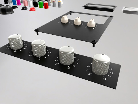 Knobs and meters modular Blender 36 LTS 2024 3D 模型