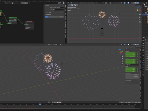 Fireworks Blender Eevee Next Modelo 3D
