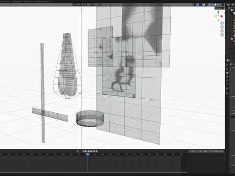 Stylized fire Blender Eevee Next for 2d animation Modelo 3D