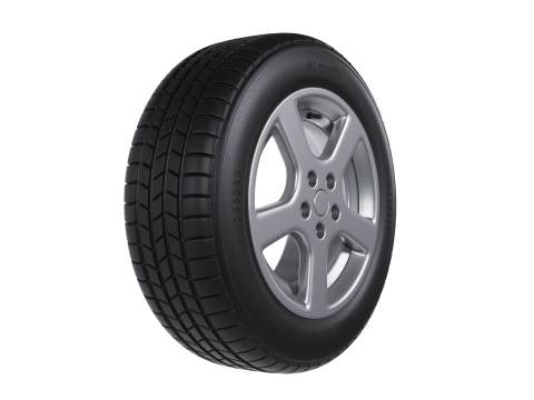 Tire all-season 205 R17 95T Modèle 3D