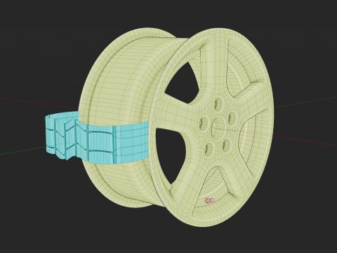 Tire all-season 205 R17 95T Modèle 3D
