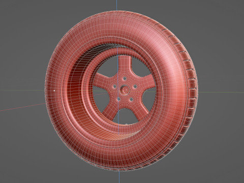 Tire all-season 205 R17 95T Modèle 3D