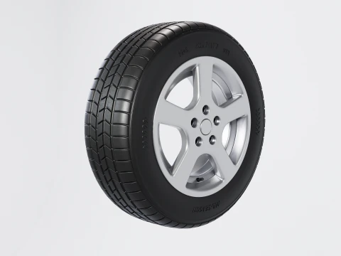 Tire all-season 205 R17 95T 3D Model