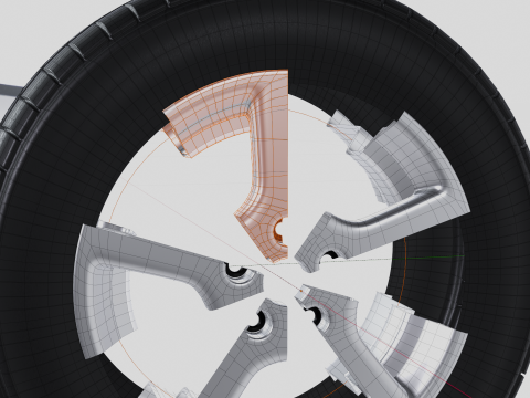 Tire all-season 205 R17 95T Modèle 3D
