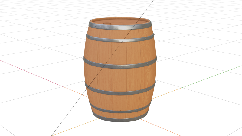 Custom barrels Blender 3D-Modell .c4d .max .obj .3ds .fbx .stl .blend