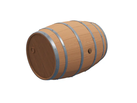 Barrels customizable Blender 3D Model
