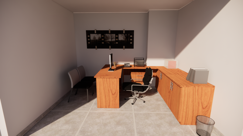 Desk furniture for desk 3D Model .c4d .max .obj .3ds .fbx .stl .blend