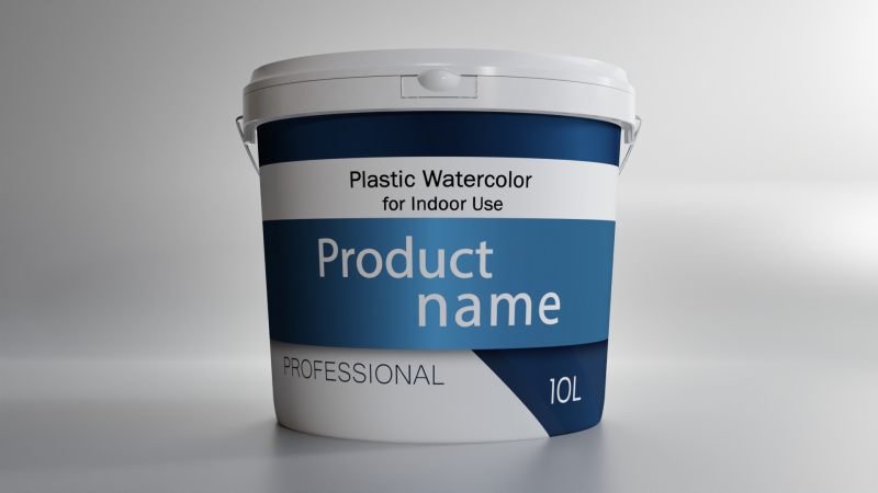 Bucket paint plastic High quality 3D 模型 .c4d .max .obj .3ds .fbx .stl .blend 