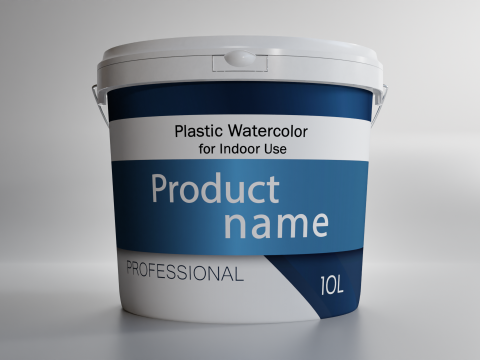 Bucket paint plastic High quality 3D Model