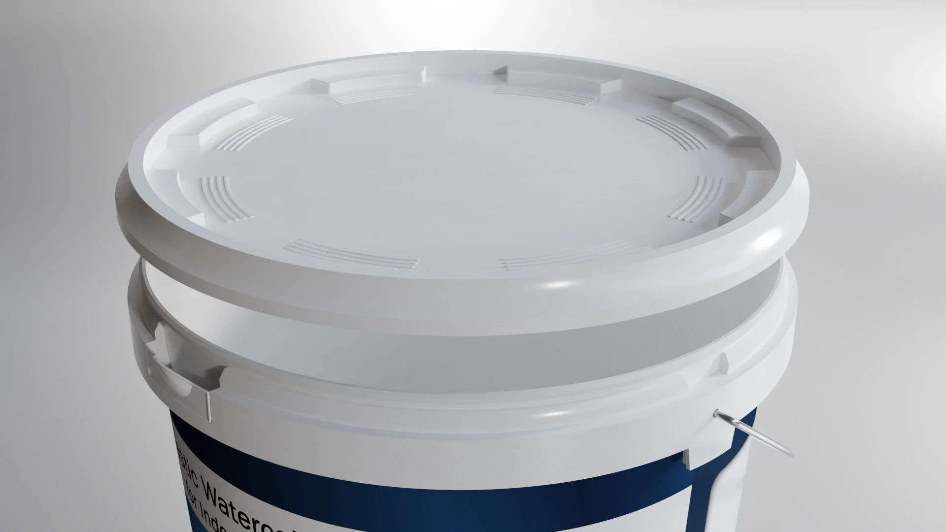 Bucket paint plastic High quality 3D Model .c4d .max .obj .3ds .fbx .stl .blend 