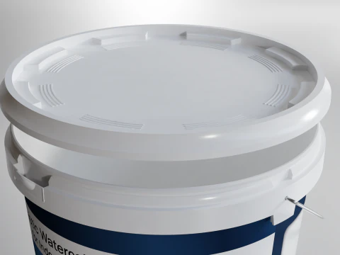 Eimer zum Lackieren aus Kunststoff. Hohe Qualit&auml;t 3D Modell