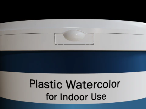 Bucket paint plastic High quality 3D Model