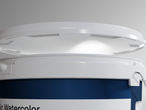 Bucket paint plastic High quality 3D 模型