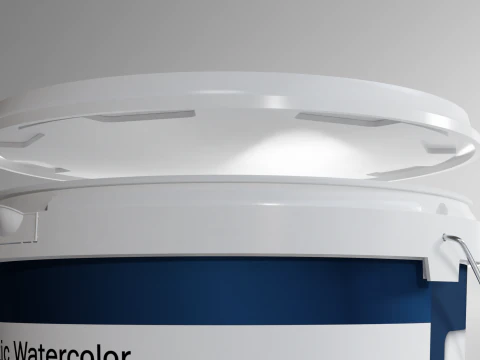 Bucket paint plastic High quality 3D Model