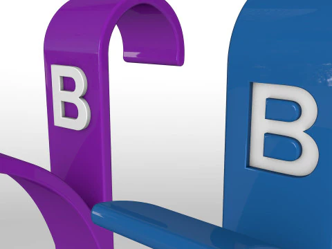 Hanger Bathroom 3D print model letter B 3D print model 3D Print Model