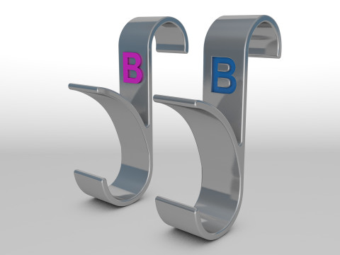 Hanger Bathroom 3D print model letter B 3D print model 3D Принт Модель