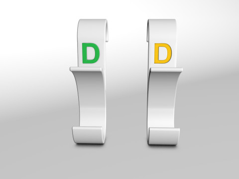 Hanger Bathroom 3D print model letter D 3D print model 3D प्रिंट मॉडल