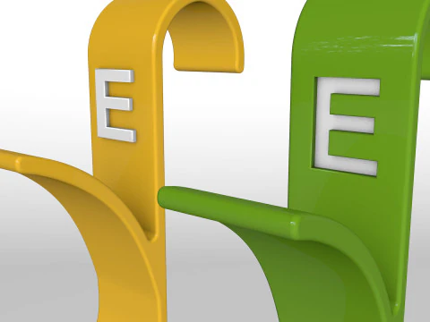 Modello di stampa 3D del bagno appendiabiti lettera E Modello di stampa 3D Modello di stampa 3D