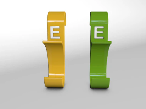 Modello di stampa 3D del bagno appendiabiti lettera E Modello di stampa 3D Modello di stampa 3D