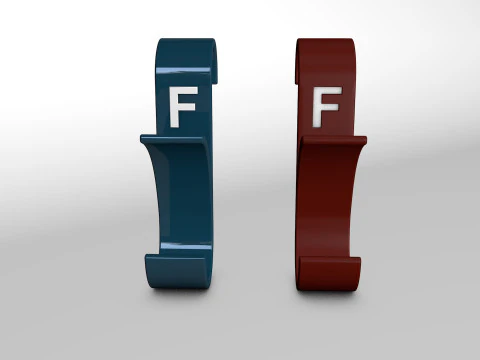 Hanger Bathroom 3D print model letter F 3D print model 3D Print Model