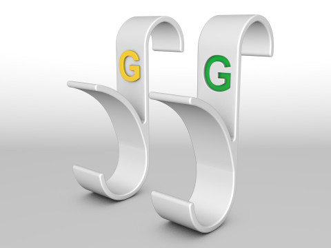 Hanger Bathroom 3D print model letter G 3D print model 3D Принт Модель