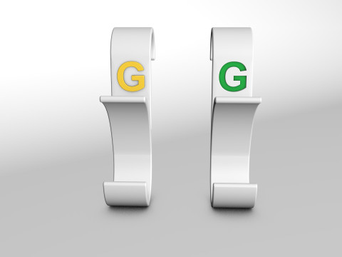 Hanger Bathroom 3D print model letter G 3D print model 3D Принт Модель