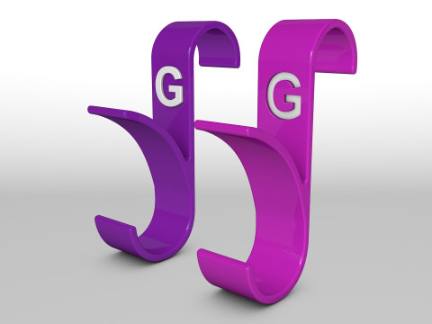 Hanger Bathroom 3D print model letter G 3D print model 3D Принт Модель