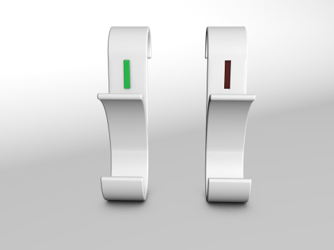 Hanger Bathroom 3D print model letter I 3D print model 3D Print Model