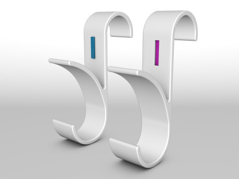 Hanger Bathroom 3D print model letter I 3D print model 3D Print Model