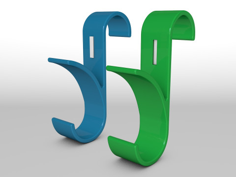 Hanger Bathroom 3D print model letter I 3D print model 3D Print Model