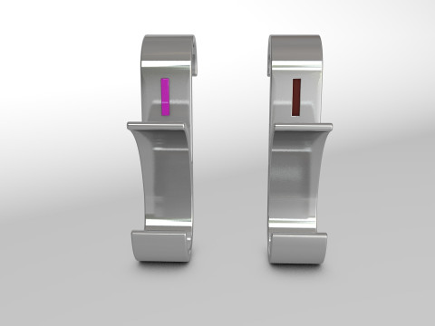 Hanger Bathroom 3D print model letter I 3D print model 3D Print Model