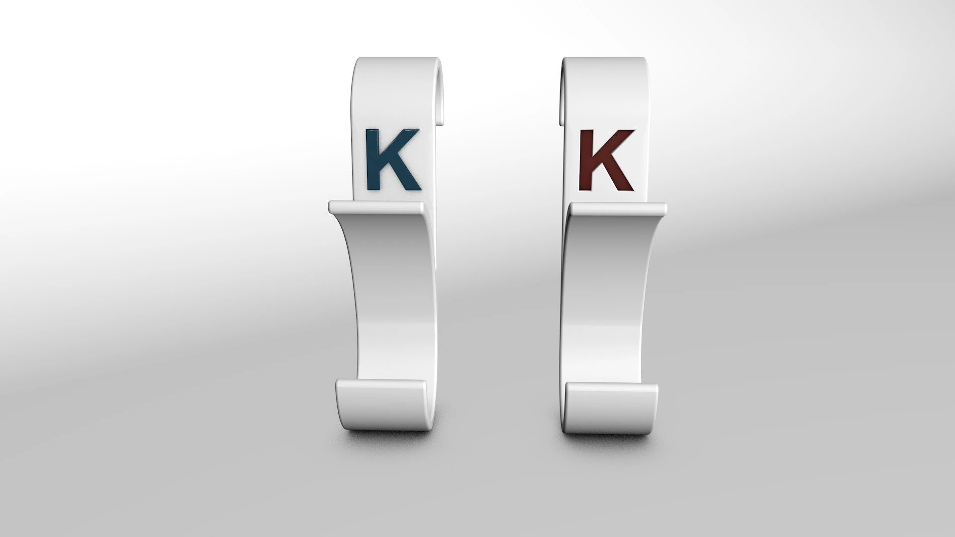 Hanger Bathroom 3D print model letter K Free 3D print model 3D Print Model .c4d .max .obj .3ds .fbx .stl .blend
