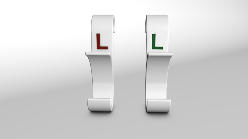 Hanger Bathroom 3D print model letter L 3D print model 3D 打印模型 .c4d .max .obj .3ds .fbx .stl .blend 