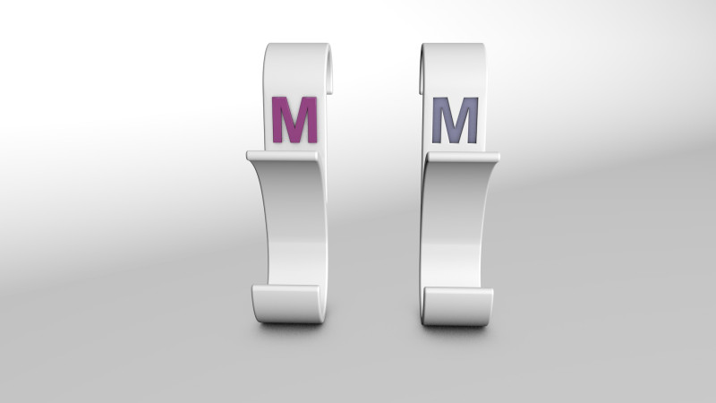 Hanger Bathroom 3D print model letter M 3D print model Modèles 3D en vedette .c4d .max .obj .3ds .fbx .stl .blend