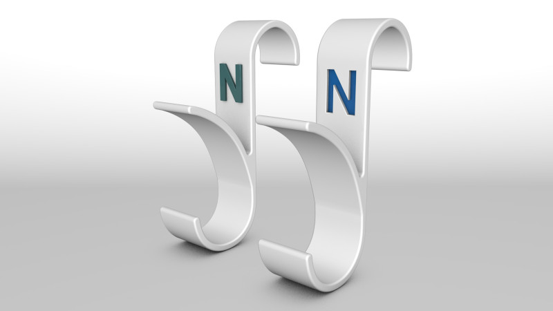 Hanger Bathroom 3D print model letter N 3D print model 3D Print Model .c4d .max .obj .3ds .fbx .stl .blend
