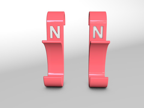 Hanger Bathroom 3D print model letter N 3D print model 3D Print Model