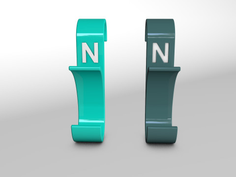 Hanger Bathroom 3D print model letter N 3D print model 3D Print Model