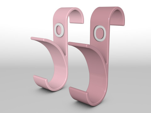 Hanger Bathroom 3D print model letter O 3D print model 3D Принт Модель