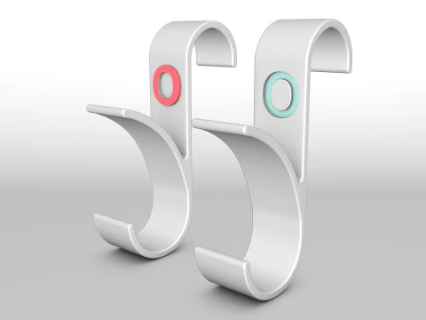 ハンガー バスルーム 3D プリント モデル 文字 O 3D プリント モデル 3Dプリントモデル