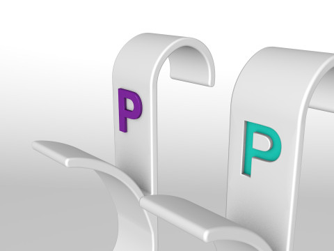 Hanger Bathroom 3D print model letter P 3D print model 3D-Druckmodell
