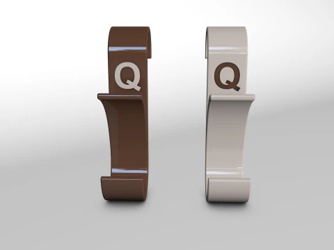 Letter Q 3D Printed Towel Hook Wall Hanger 3D Print Model